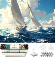 KANEDESG Paint by Numbers kit for Adults Beginners, Adult Sailboat