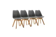 Chotto Set of 4 Ando Dining Chairs (padded seat)