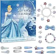 Advent Calendar 2024, Christmas Countdown Calendar Frozen Style for Girls, DIY Surprise Accessories, Pendant, Hair Accessories, Ring, Advent Calendar, Creative Gifts