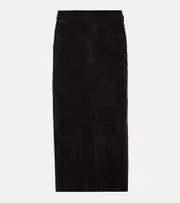 [Stouls] Stouls Taylor suede midi skirt AU 14 black