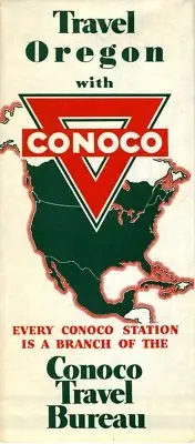 1941 Conoco Road Map: Oregon NOS