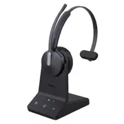 Yealink WH64 Mono Teams DECT Wireless Headset, DECT & Bluetooth Wireless Technology, 3-Mic Noise Cancellation, Charging Stands, Carrying Bag