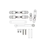 MJX MEW4 M163 162 1/16 Original Steering Transmission Assembly RC Car Spare Parts Vehicle Model Accessories 16430S