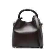[Elleme] Elleme Madeleine Leather Top-handle Tote Bag ONE SIZE BROWN
