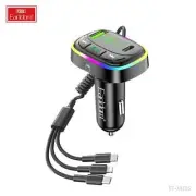 Car Wireless Bluetooth 5.0 FM Transmitter Adapter Type-C PD Fast USB Charger