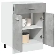 vidaXL Drawer Bottom Cabinet Lyon Concrete Grey 60x46x81.5 cm Engineered Wood