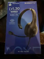 PDP LVL30 Wired Headset with Single-Sided One Ear Headphone for PlayStation P...