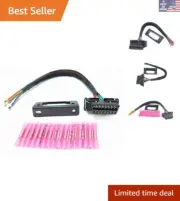 1ft OBD2 Female to Open Pigtail Cable with 16 Butt Splice Connectors Included