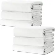 Pack of 6 Absorbent Reusable Bed Pads Washable Incontinence Pads 70 x 90 cm Waterproof Bed Pads Mattress Toppers Mattress Protector for Children Adults Pet PIPI Pads