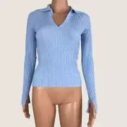 Atmos & Here Sophia Polo Knit Top 6