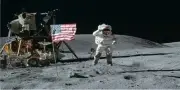 Moon Landing Photo License Plate