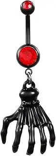 BBeimiss Belly Button Ring - Belly Button Piercing for Women Surgical Stainless Steel CZ Opal Pearl Belly Rings Clicker Belly Piercings Navel Piercings Pack