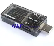 2PCS USB Current Voltage Tester Voltage Ammeter USB Detector Double Row Shows