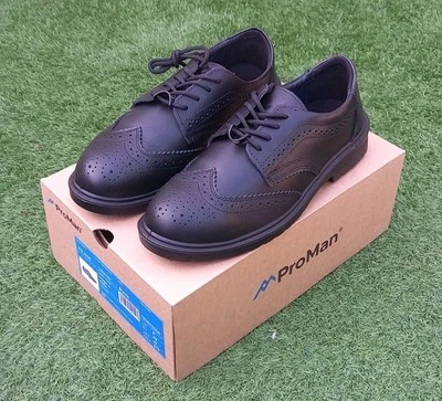 NEW Black Brooklyn Brogue S3 SRC Safety Shoe Boot Men 9 (43) ProMan TC500/009