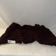 Old Navy Crocheted Maroon Wine Red Infinity Scarf.