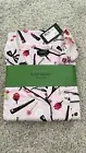 Kate Spade XL Glam Makeup Multi Pink Bow Long Sleeve Pajama Set NWT