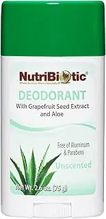 Nutribiotic Long Lasting Unscented Deodorant Stick, 75 Grams