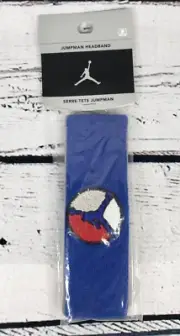 Vintage Nike Michael Jordan Jumpman Sweat Headband Blue, Red & Silver - NEW