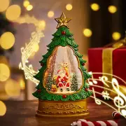 Christmas Snow Globes, Sparkling Snow Globe Christmas Music Box Santa Claus Auto