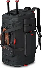 TUGUAN Large Capacity Baseball & Softball Duffle Bag with Shoe Compartment - Portable Bat Backpack for Adults, Coaches, and Teams 80L Storage for Catcher Gear & Equipment