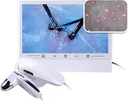 Skin Diagnosis Hair Analyzer with Double Handle, 11inch Skin Scalp Detector Multifunctional Hair Follicle Skin Analyser Machine Simple Operation for Analysis Scalp Rechargeable 110V-240V