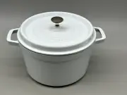 Staub Enameled Cast Iron 5qt tall - White (reg. $360)