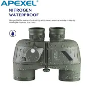 APEXEL 10x50 Low Light Vison Binoculars Military Marine w / Rangefinder Compass