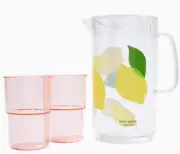 NEW Kate Spade New York Pitcher and Set of 2 Cups Stackable