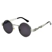 在飛比找蝦皮購物優惠-歐美 銀框 彈簧框 黑墨鏡 太陽眼鏡 GD 嘻哈 饒舌 HI