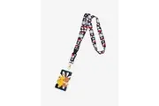 Loungefly Pokemon Pikachu & Eevee Floral Lanyard - New, With Cardholder & Charm