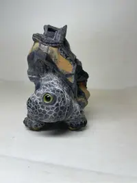 在飛比找Yahoo!奇摩拍賣優惠-石雕龜黑筋陽紋黃龜甲石10*6.5*10