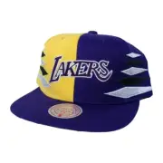 Los Angeles Lakers Mitchell & Ness DIAMOND CUT Snapback Hat Mens OSFA $35