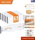 Expandable Drawer Dividers 5 Pack, Adjustable 4" High for Tidy Closets & Drawers