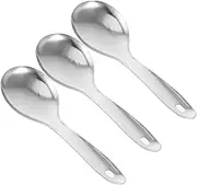 NOLITOY 3Pcs Stainless Steel Rice Spoon Practical Kitchen Utensils Comfortable to Clean Store for Cooking Serving Rice Restaurants