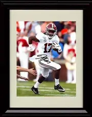 Unframed Jaylen Waddle - On the Run - Alabama Crimson Tide - Autograph Replica