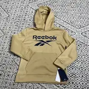 Reebok Sweater Hoodie Boys Size 9 10 Brown