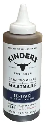 Kinders Teriyaki with Garlic & Ginger Grilling Glaze & Marinade 15.5 oz