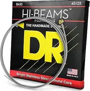 DR HI-BEAM - Stainless Steel Bass Strings: 5-String Medium 45-125 X-long Scale