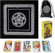 ROSEHOT Tarot Cards Set for Beginners, 78 Traditional Standard Tarot Decks, Smith Classic Artwork
