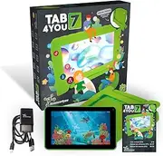 Science4you-Tab4you 7 Inch for Children, WiFi 2GB RAM 16GB ROM, SD Card 64GB, Quad-Core, LED Flash Camera 2.0MP, Children's Tablet with Apps Educational Book, Protective Case (90001036)