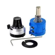 Adjustable 100K Ohm Potentiometer Resistor with Rotary Knob - 3590S-2