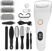 Electric Foot File, Electric Foot Filer, Rechargeable Cordless Portable Grinder Shaver Sander for Pedicure Home Bath Spa Salon Travel