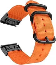 [BKUANE] 26mm Nylon Quick Easy fit Watchband for Garmin Enduro/Tactix Delta Smart Wrist Band Strap for Descent MK1 MK2 MK2i Bracelet