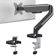 Single Monitor Height Adjustable Counterbalance Pneumatic Arm Desk Mount Stan...