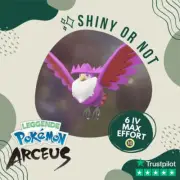 Honchkrow Shiny ✨ Legends Pokémon Arceus 6 IV Max Effort Alpha Leggende Custom