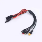Solar Panel Extension Cable 4 In 1 DC5521 7909 XT60 Female Connector PV Wire 30A
