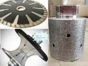 1 1/2" Full Bullnose Router Bit stone Concrete 1 1/4" Grinding Drum Convex Blade