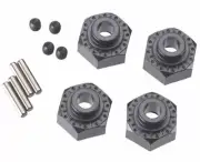 Axial AX30429 Aluminum Hex Hub 12mm Black (4) YETI / WRAITH / RR10 / DEADBOLT
