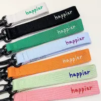 在飛比找蝦皮購物優惠-韓國 happy 掛繩 吊飾 掛繩 手機掛繩 手機繩 繩袋 
