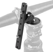 CyclingDeal Bike Bicycle Stem Mount Water Bottle Cage Adapter - Fully Adjustable for Bicycle Stem Top Cap - Premium Aluminum Alloy